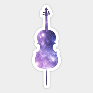 Space Cello Sticker